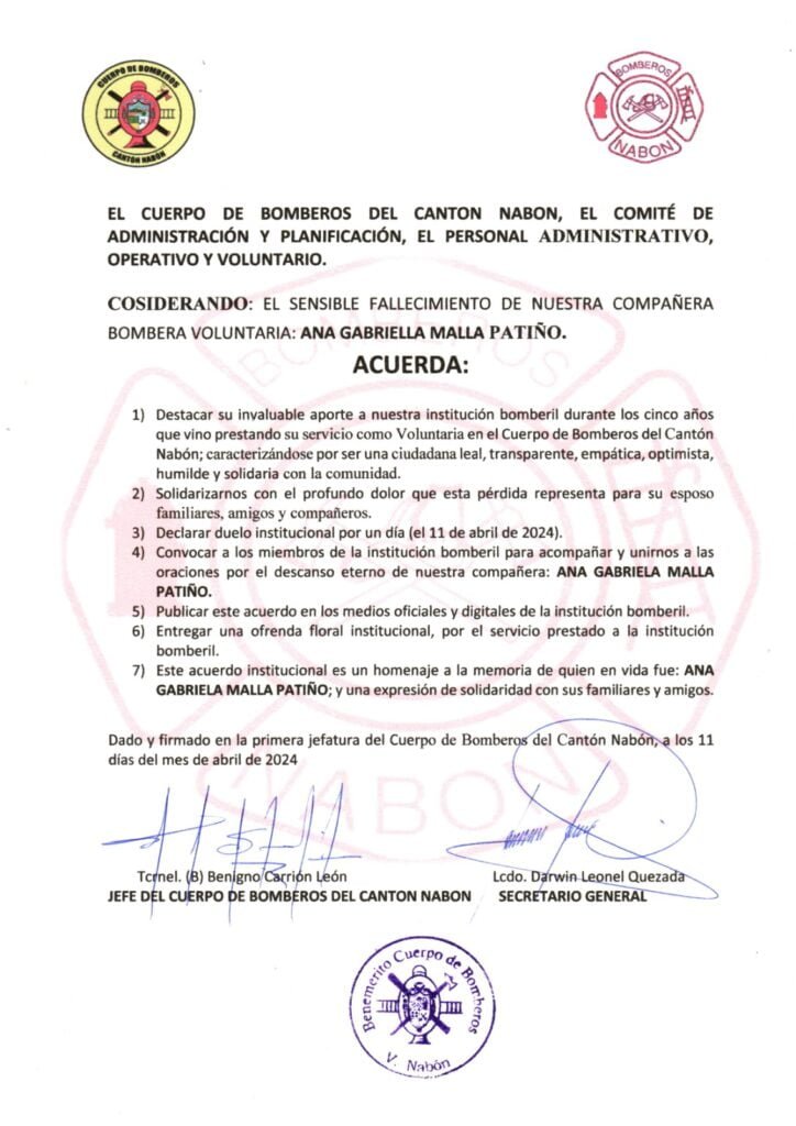 En Homenaje a la compañera BRA. V. GABRIELA MALLA